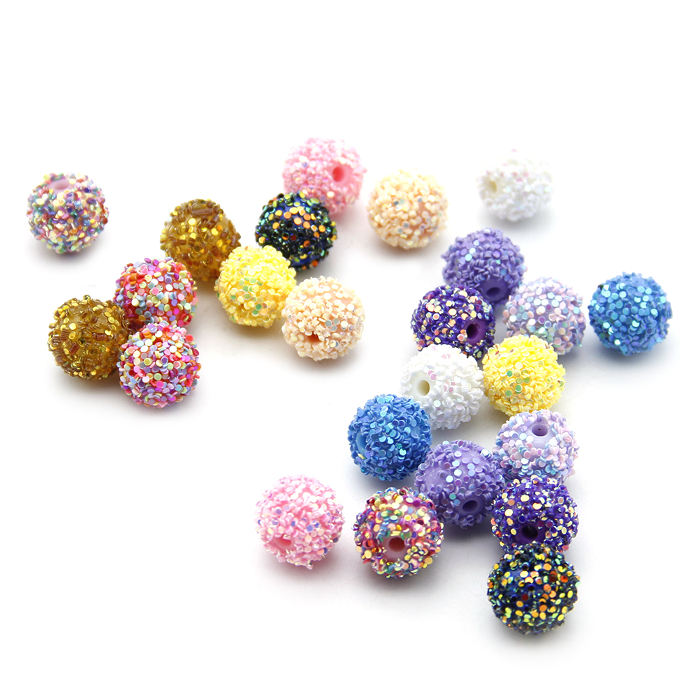 5pcs/pack Glitter Resin Beads, - Resin Glitter Pack ulasan dan harga