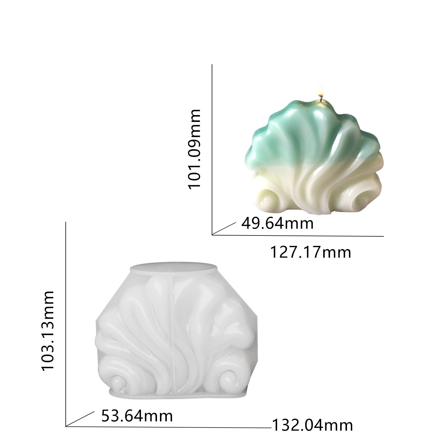 Ocean Shell Candle Silicone Mo - Resin Ocean Wave Mold ulasan dan harga