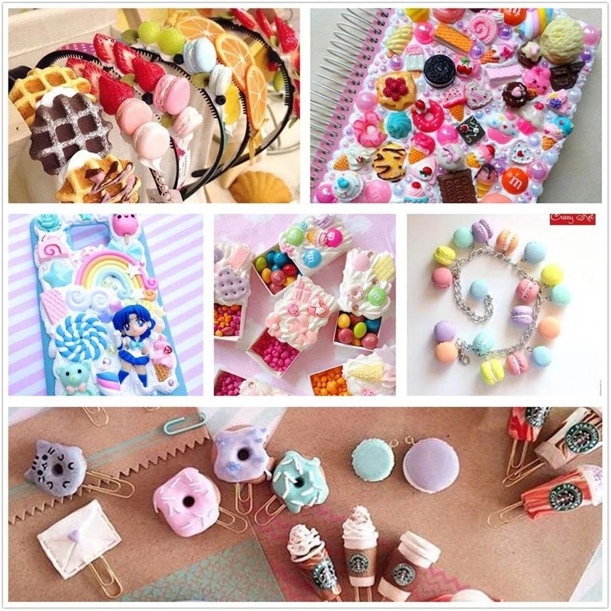 30pcs Random Candy Slime Charm - Resin Jewelry Kit ulasan dan harga