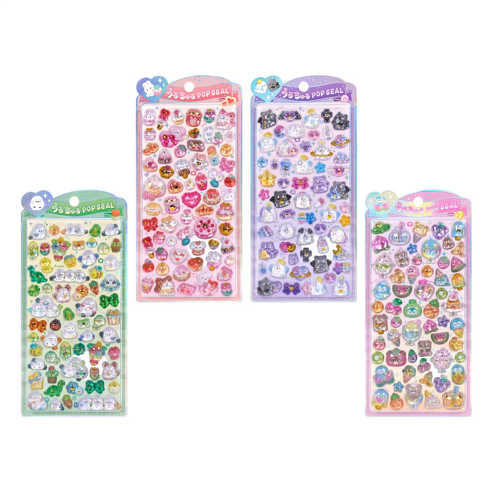 Cute Sticker Pack 3D Glitter S - Resin Glitter Pack ulasan dan harga